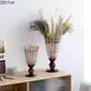 Goblet Shaped Transparent Glass Vase Desk Decoration Flower Arrangement Hydroponics Flower Pot Floral Vases Room Aesthetic Decor 4