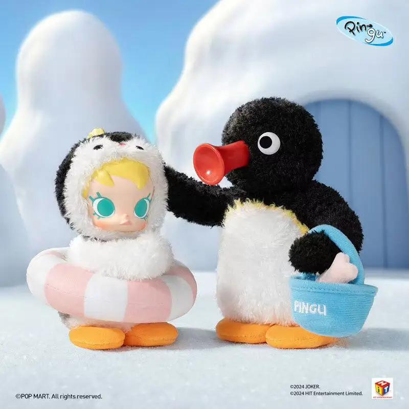 New Genuine Baby Molly X Pingu Happy Fishing Series Mystery