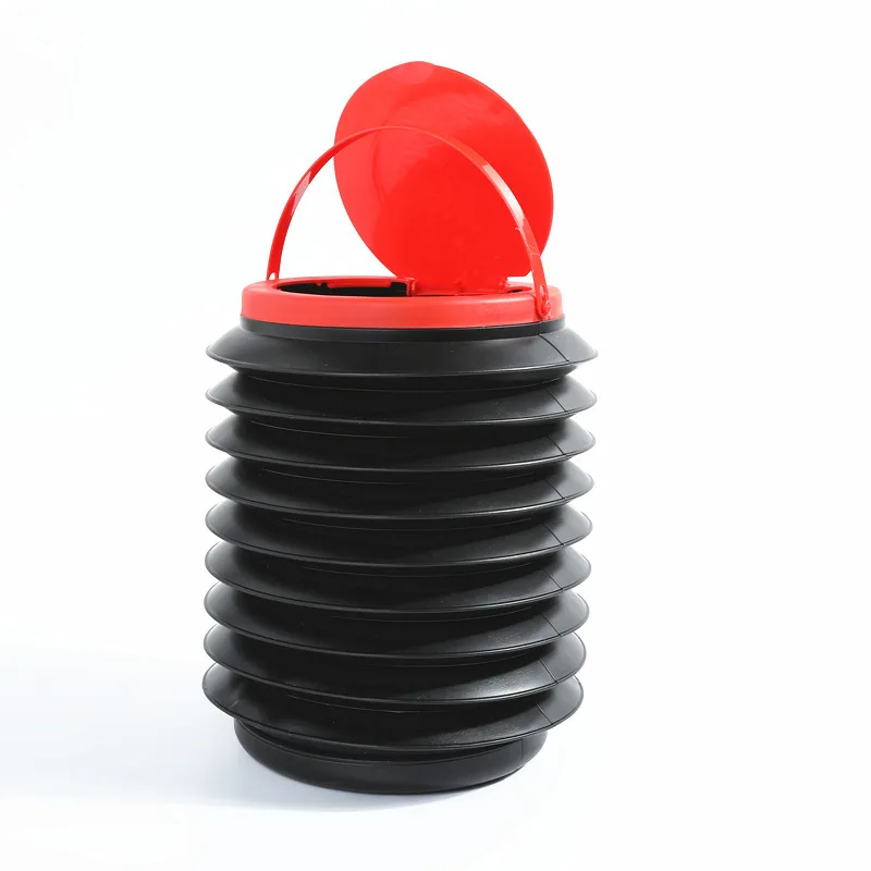 Universal car trash bin garbage can car wash telescopic bucket folding