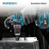 YOFIDRA 700N.M perceuse à percussion électrique sans brosse tournevis sans fil plaques sol travail du bois outil électrique pour broche de batterie Makita 6
