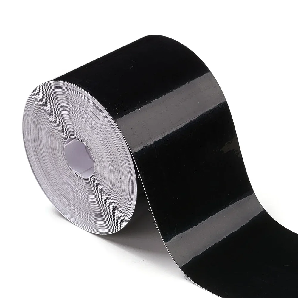 Gloss Black Mouldings Trim Wraps for Car Styling Bumper Side Skirt Sticker Adhesive Tape Car Door Sill Trunk Edge Protection