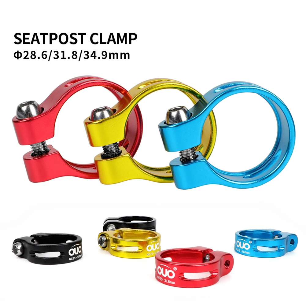 

28.6/31.8/34.9mm Bike Seat Clamp Aluminium Alloy Quick Release Mountain MTB Road Bike Bicycle Seatpost Clamp Cycling Parts