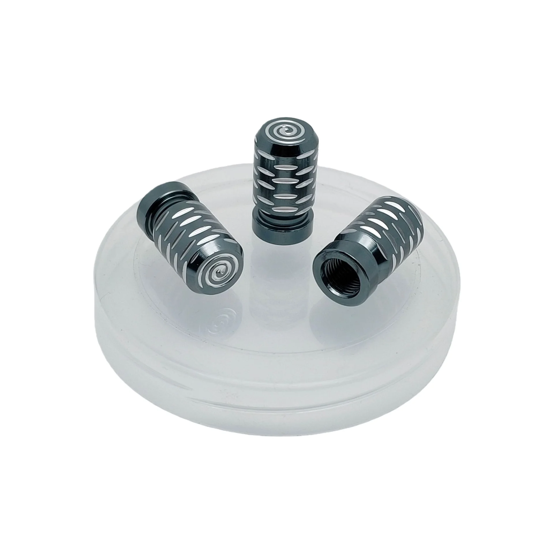 Premium Aluminum Alloy Valve Stem Caps - Set of 4, Universal Fit with Air-Tight Rubber Seal