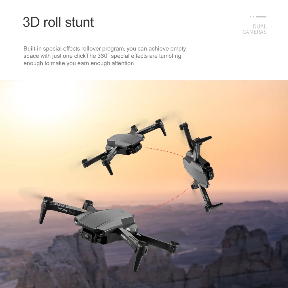 E99 Mini RC Drone With 1080P 4K Dual Camera HD Wifi Fpv Photography Foldable Quadcopter Professional Selfie Drones Toys for boys syma x5c remote control quadcopter