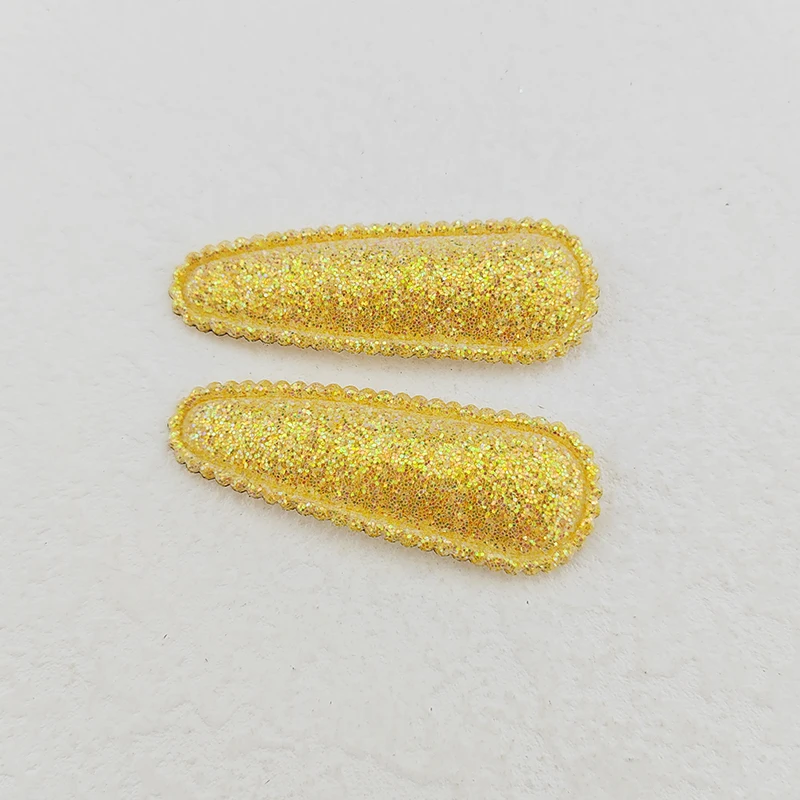 60Pcs 5,5 CM Glänzenden Stoff Haar Clip Abdeckung Pad Applikationen Für Kleidung Nähen Liefert DIY Headwear Haar Clip Bogen decor Patches – Detail 8