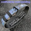 Weightlifting Belt with Zeus Lightning Style, Personalized Gym Fitness Belt with Waist Padding, Fit Powerlifting Squat Deadlift 4