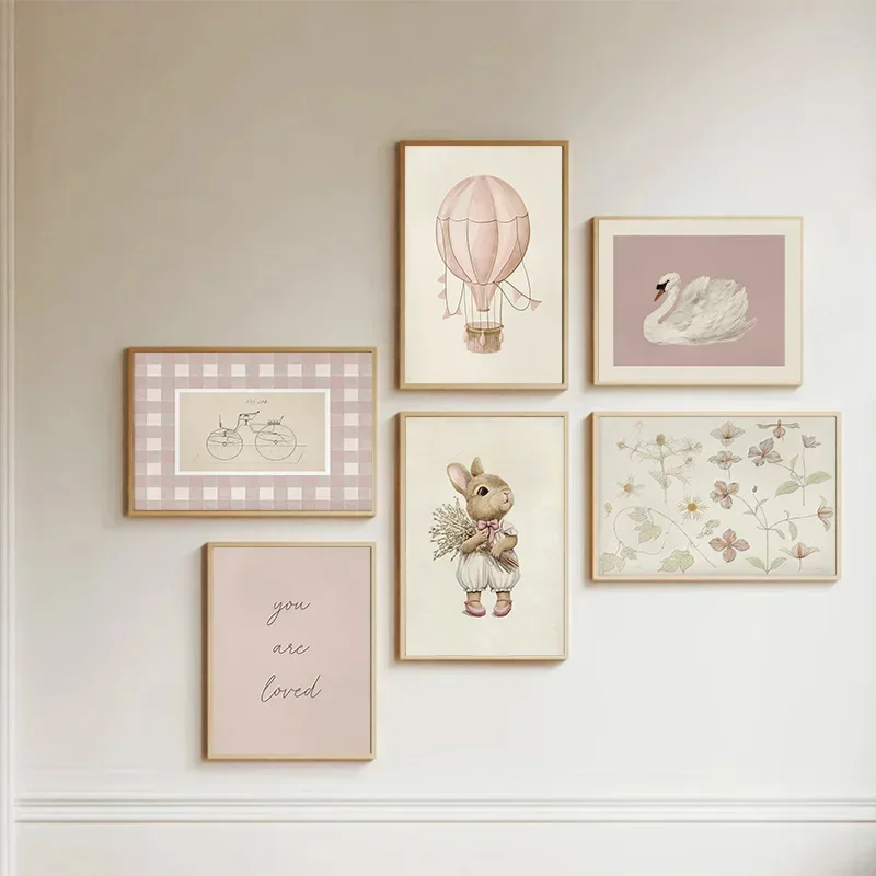 Pink Nursery Gallery Art Wall 1