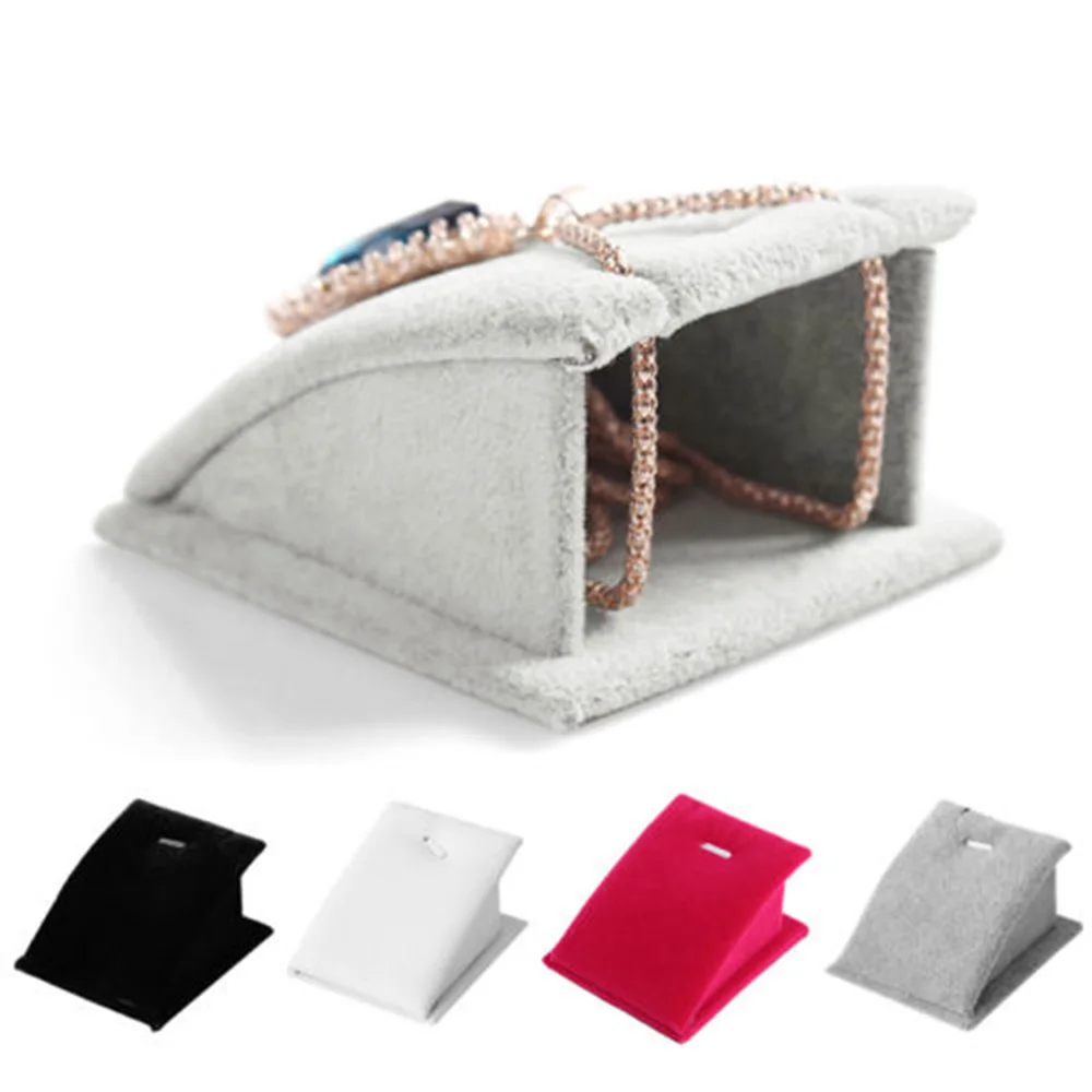 

7.4x8x6.5cm Luxury Velvet Pendant Box Jewelry Display Stand Organizer Pendant Box Packaging Display Storage Box
