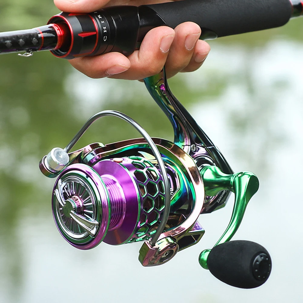 Right/Left Hand Interchangeable Spinning Fishing Reel Metal Line Cup Spool 3 +1 Bearings 5.2/1 Speed Ratio Wheel Fishing Tackle