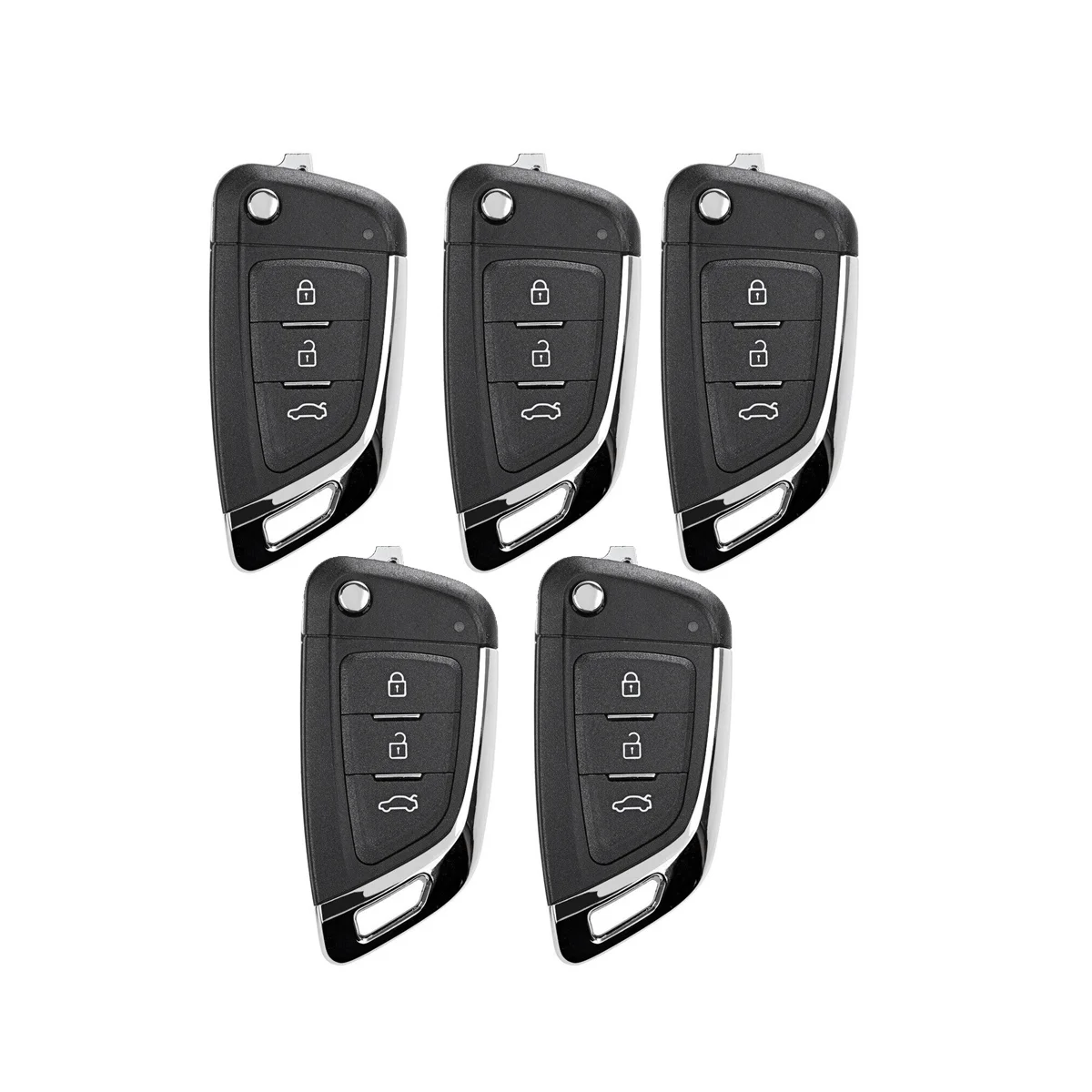 

Брелок для ключей Xhorse XKKF03EN, Универсальный проводной пульт дистанционного управления, флип-брелок с 3 кнопками в стиле Lexus, для ключей VDI, 5 шт./партия