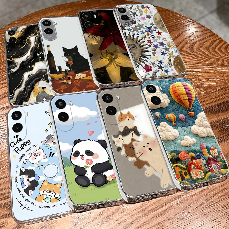 Cartoon Sweet Bowknot Antifouling Anti-Drop Clear Protective Case