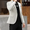 2024 New High-quality M-4XL All Fit Slim Fashion Handsome All Fashion Suits British Casual Solid Color Small Suit  M-4XL 2