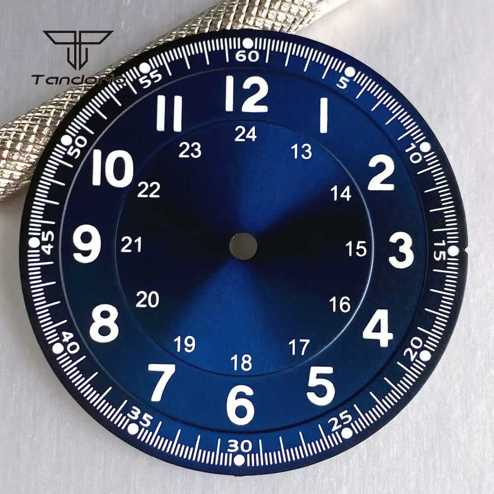 Titanium Pilot Watch Case, Dial, and Hands Set Accessories, 39mm