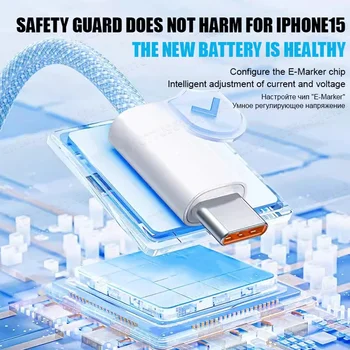 PD 35W Fast Charging Type C Cables For iPhone 15 Pro Max Plus USB C Quick Charge Charger 1M 1.5M 2M Data Cord Phone Accessories 2