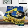 1 Pc Lebanon Hassan Nasrallah Throw Blanket Oversized Bed Blankets for Decorative Sofa Downy Soft Plaid With Print Throwing Knee 3