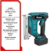 Cordless Electric Nail Gun for Straight/N-shape Nails Pure Copper Motor Woodworking Universal Nailing Machine For Makita Battery 2