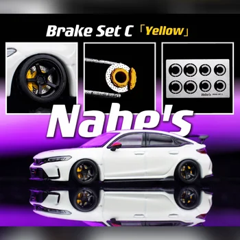 Chika Brake Set A/B/C rosso blu viola giallo verde 1/64 disco freno per auto per 1:64 modello Nabes 8.9mm 9.7mm ruote