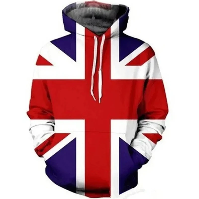 

WW1 German Solider Uniform Pullover Hoodies Military Cosplay Hoody Men 3D British Flag Print Sweatshirts UK National Emblem Tops