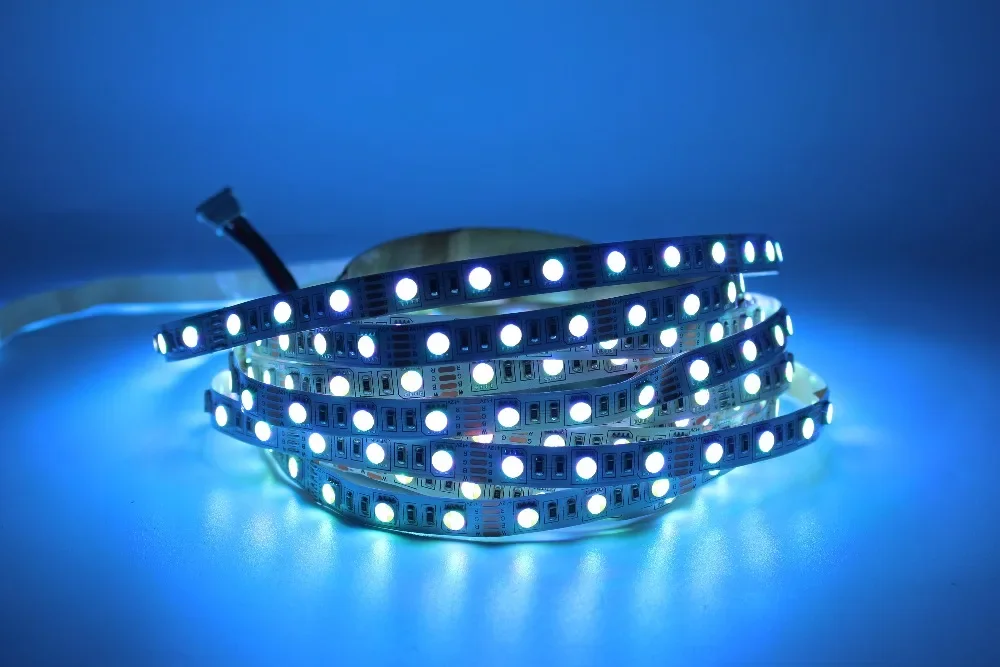 10MM PCB RGBW RGBWW LED Strip 5050 DC12V 24V  Flexible Light RGB+White / RGB+Warm White 4 color in 1 LED Chip 60 LED/m 5m/lot. 3