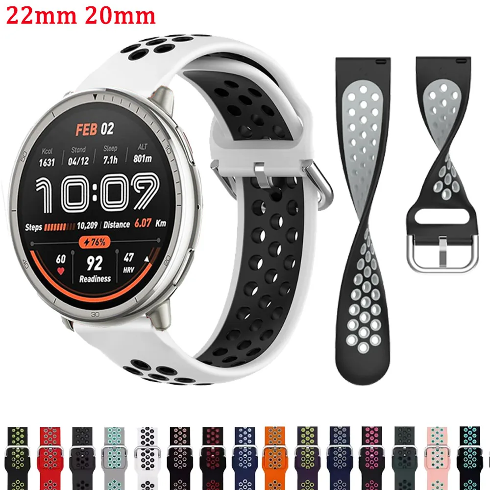 Versatile Silicone Sports Watchband - Multiple Sizes Available