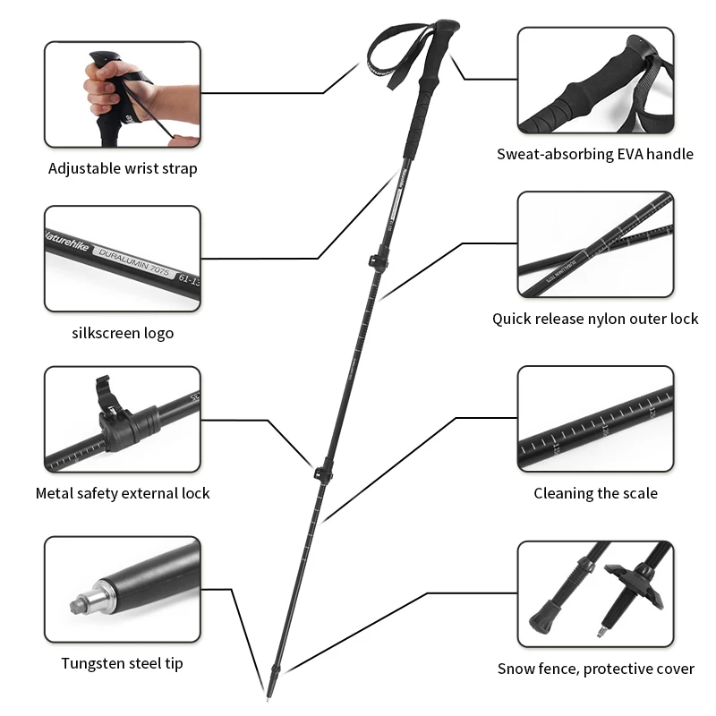Naturehike ST03 Snow Pro Trekking Poles 2