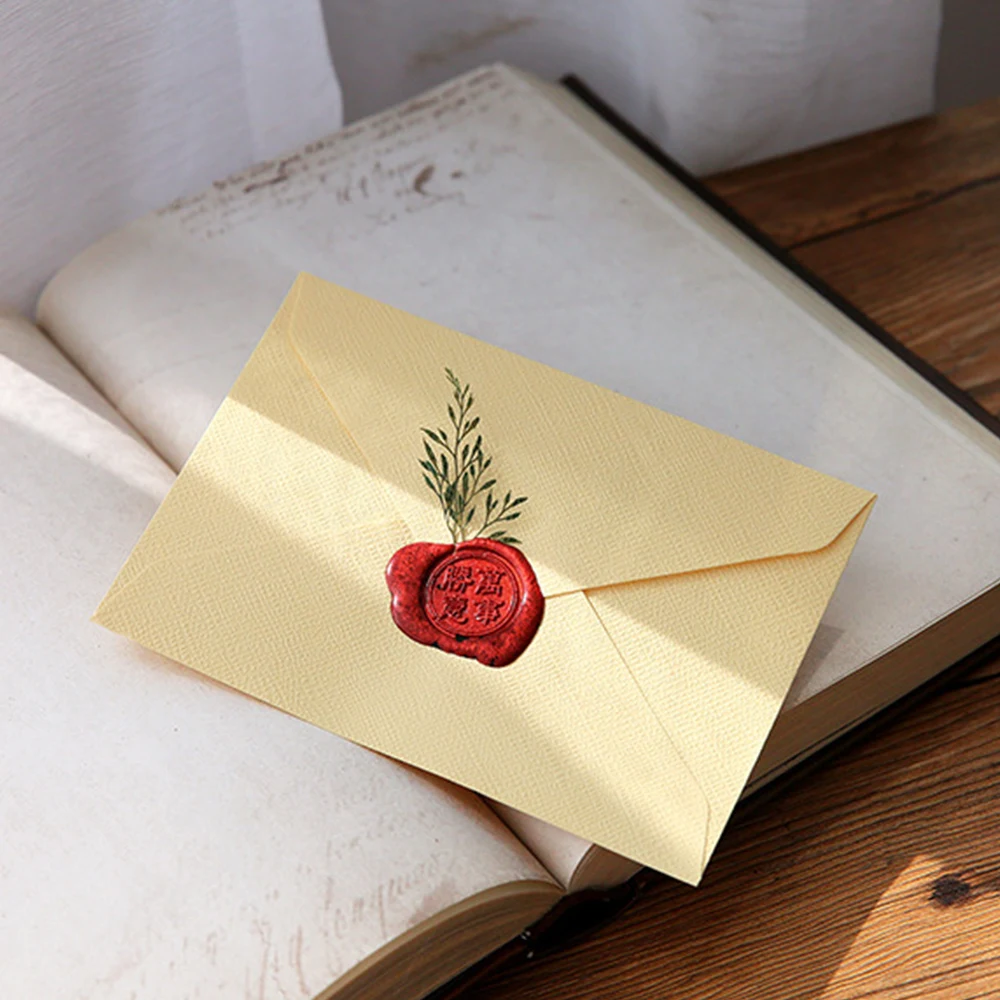 Paper Envelope Gift Envelope Writting Packing Vintage Simple Linen Textured Valentine's Day Gift 1pcs