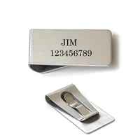 Engraved Personalized Money Clip Wallet Custom Cash Clip Wallet cash clip wallet Personalized Money Clip Wallet 1