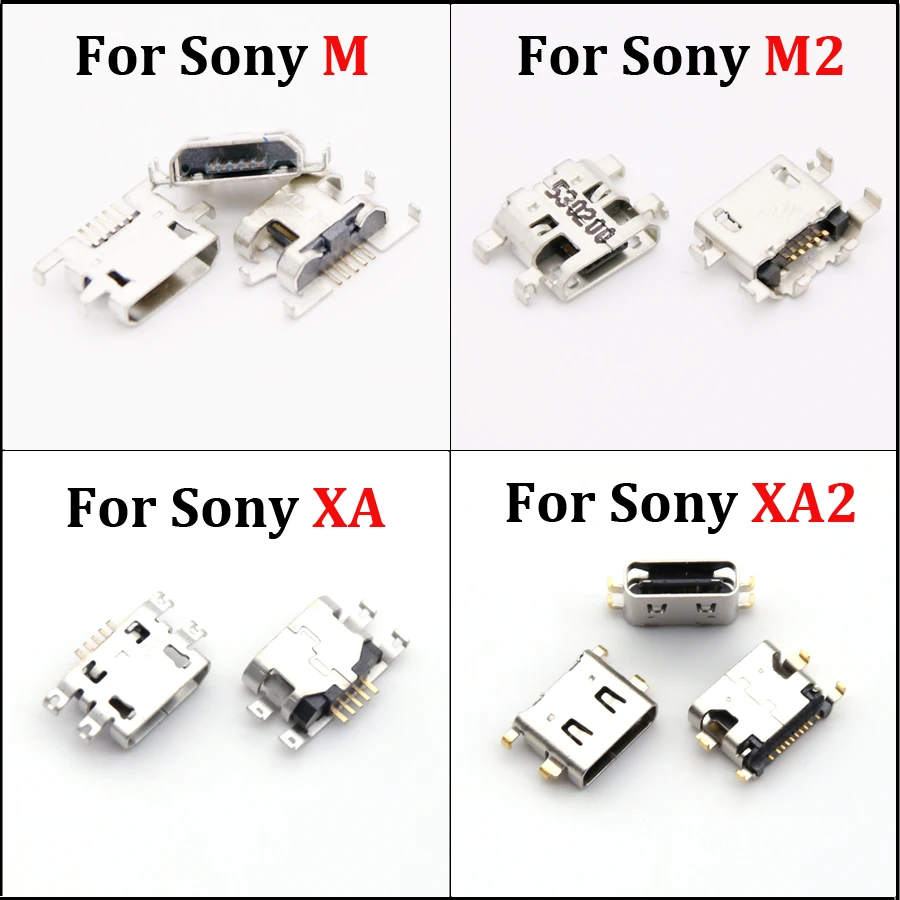 Presa Di Ricarica Per Connettore Jack Micro Usb Da 10 Pezzi Per Sony Xperia M C1904 C1905 C2004 C2005 / M2 S50H D2305 D2306 D2303