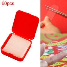 

60Pcs/Box Double Sided Adhesive Tape Acrylic Transparent Strong Adhesive Wall Sticker Transparent Tapes For Spring Couplets NEW
