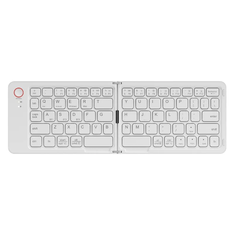 Clavier Bluetooth portable et pliable – Clavier sans fil compact pour Windows, Android, iOS, ordinateurs portables et tablettes_voghion.com