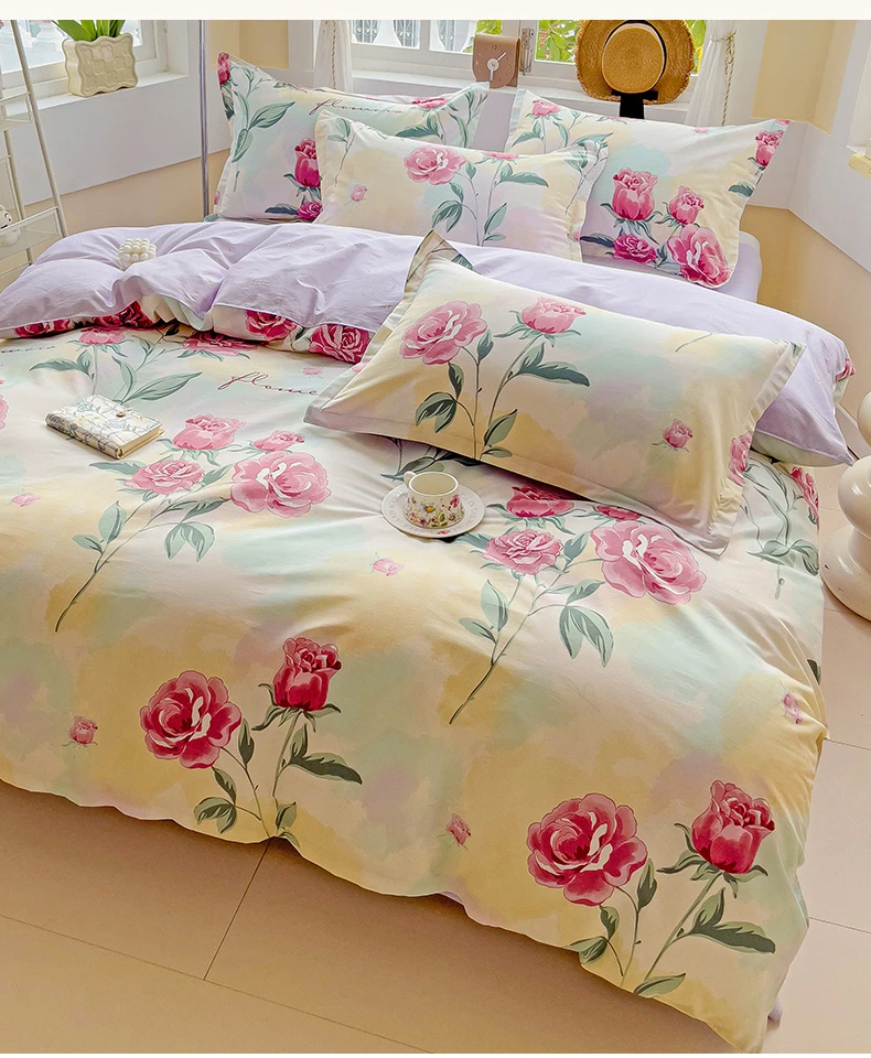 91 Home Textiles Network, the first-hand source of home textiles, looking for home textiles, Hongqi Home Textiles 2025 new cotton 12868 four-piece set, multi-specification pure cotton four-piece set