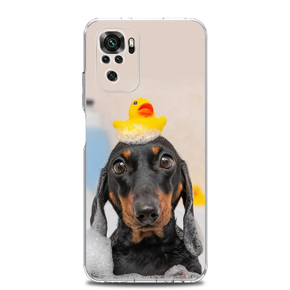 Dachshund Silhouette Dog Design Phone Case Cover