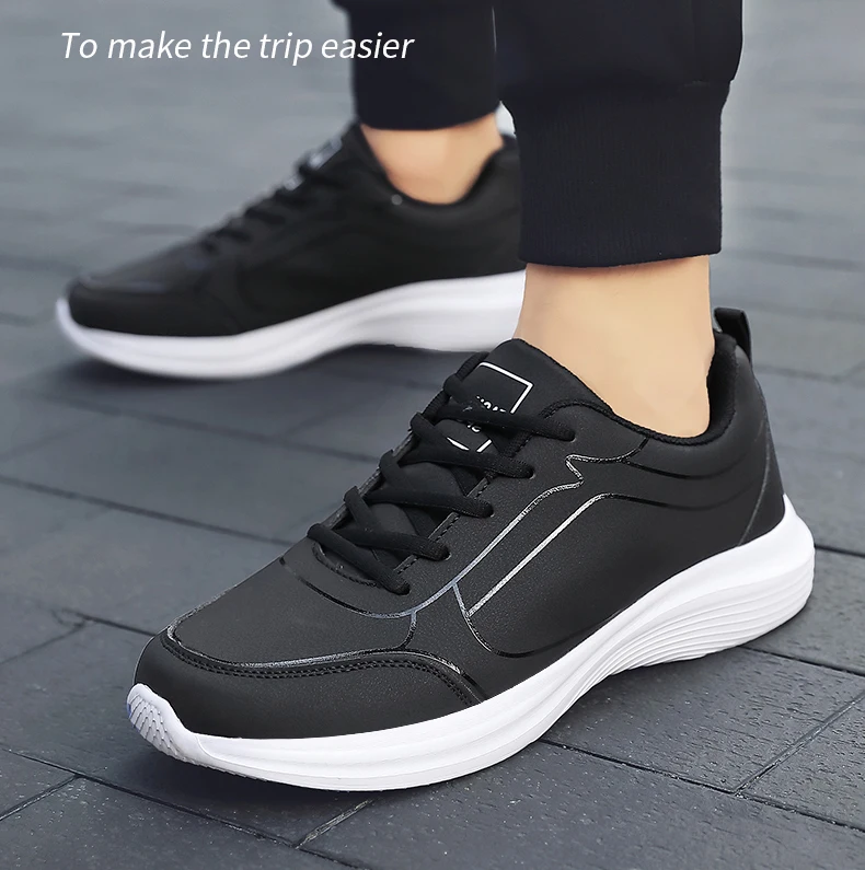 Description Picture 4 of itemNew Men Running Shoes Winter Warm Male Sneakers Anti-slip Breathable Men's Walking Shoes Lace Up Soft Casual Shoes Lightweight