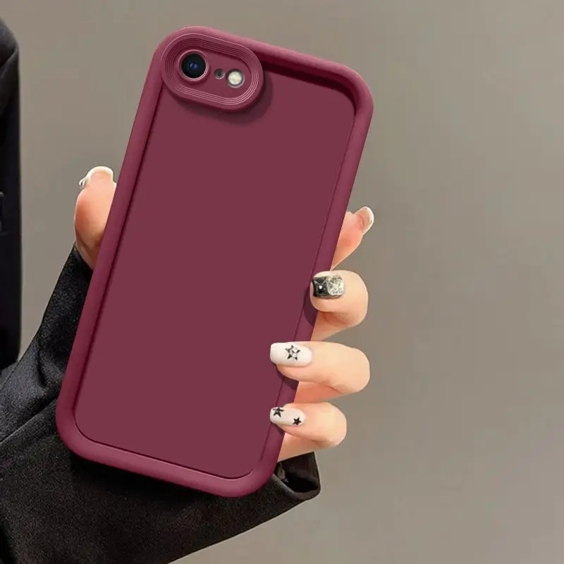 thumbnail image 1 of For iPhone 5 Case For Apple iPhone 6 6S SE 2016 7 Plus se2 SE3 Silicone Phone Bumper TPU Soft Cover For iPhone 5 6 7 8 P Fundas, 1 of 5
