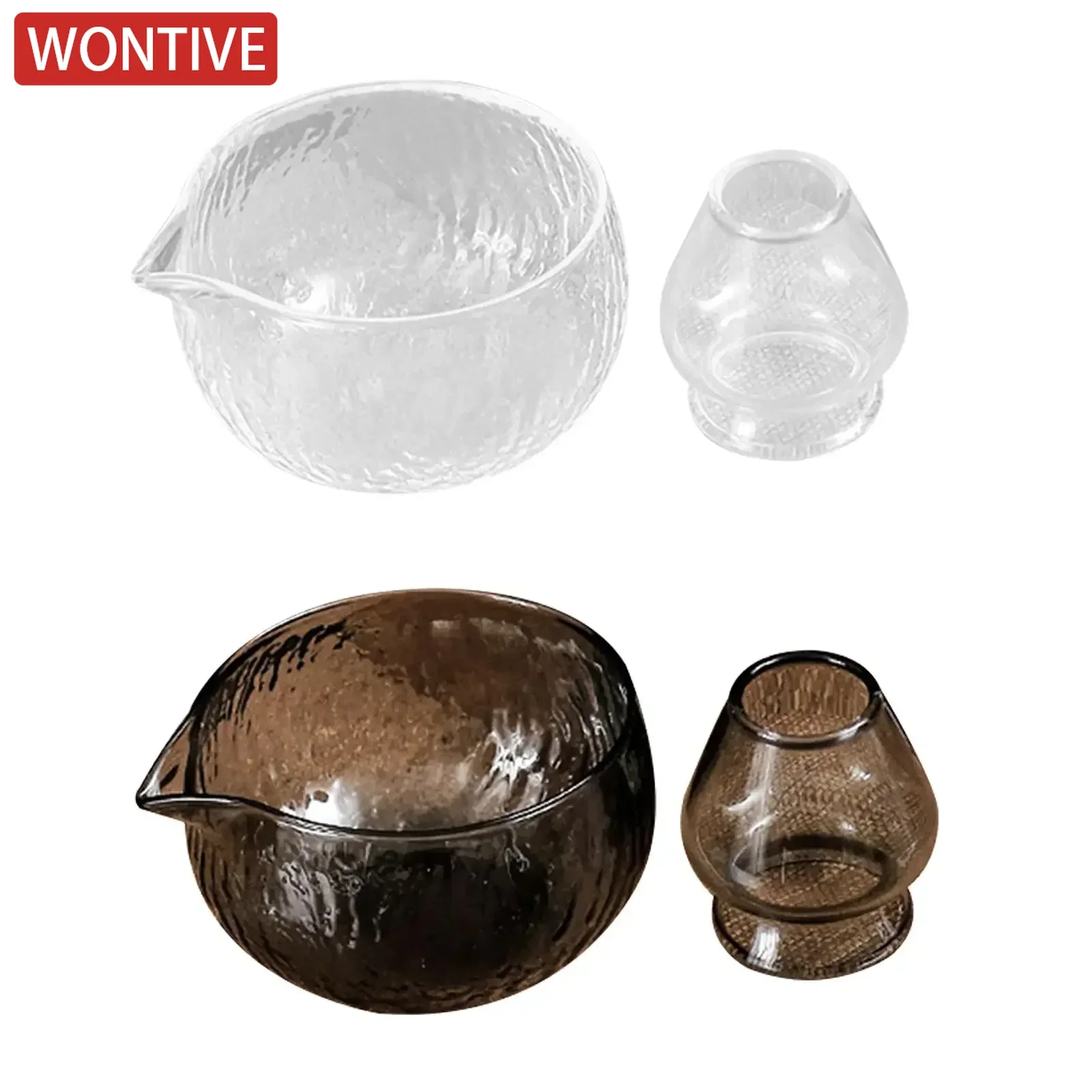 Matcha Tea Set Matcha Bowl Teaware Matcha Ceremony Starter Juice Bowl with Pouring Spout Teahouse Decor Tea Tool Chasen Whisk Stand 500 ml