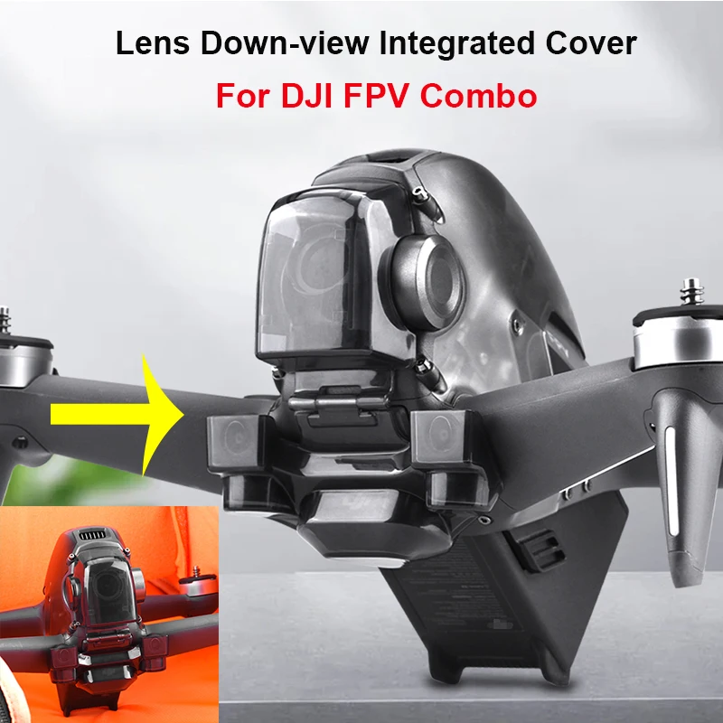 Copriobiettivo Integrato Down-View Per Dji Fpv Combo Gimbal Camera Protezione Fissa Copriobiettivo Visivo Per Accessori Dji Fpv