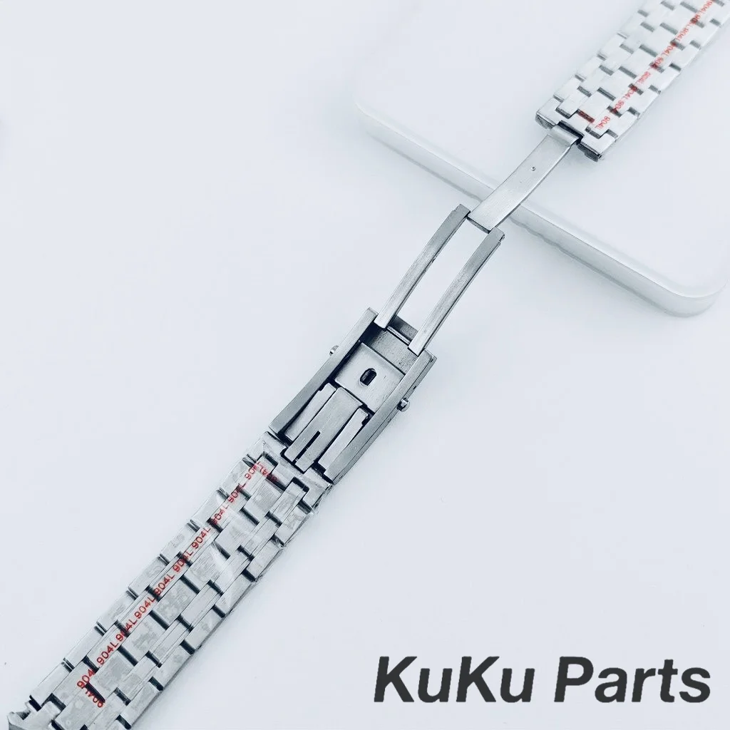 Premium 20mm Solid Stainless Steel Silver Watch Band Replacement Strap