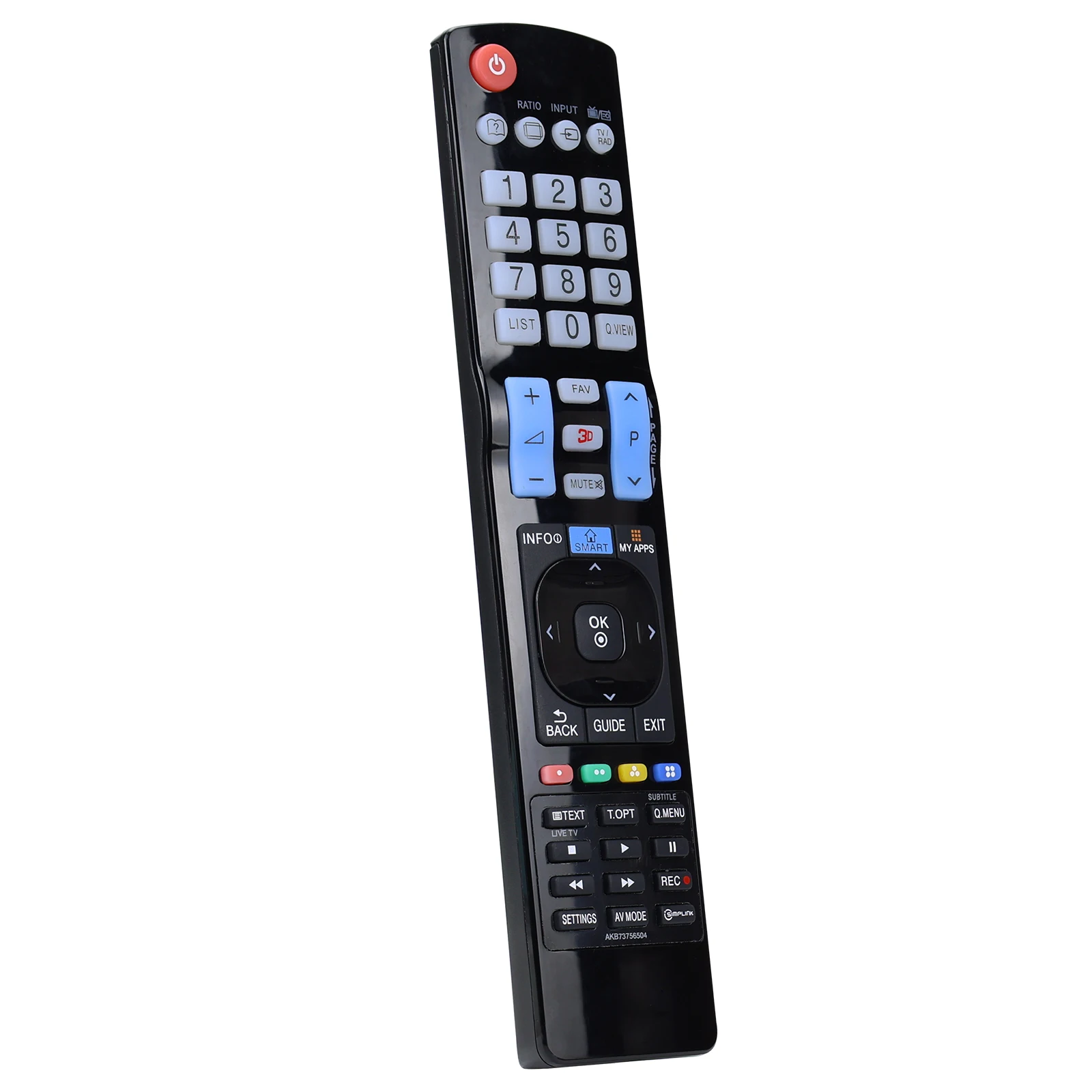 Universal Replacement Remote Control | Compatible with LG AKB73615303 | TV Projector HiFi Remote Control | 19LV2500, 22LK330, 2