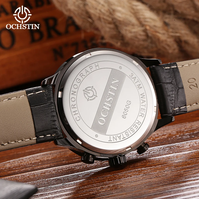 New OCHSTIN Fashion Military Watches for Men Luxury Original Sports Chronograph Watch ​Waterproof Quartz WristWatch Clock Gift