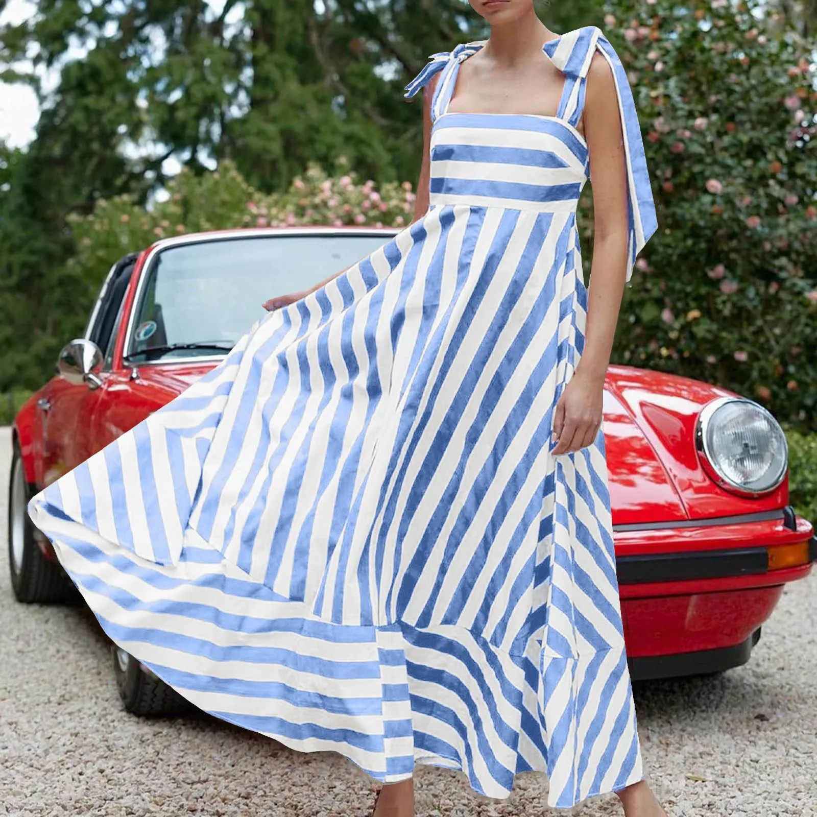 Maxi Vestido Vestidos Espalda Descubierta Verano Vestidos Verano