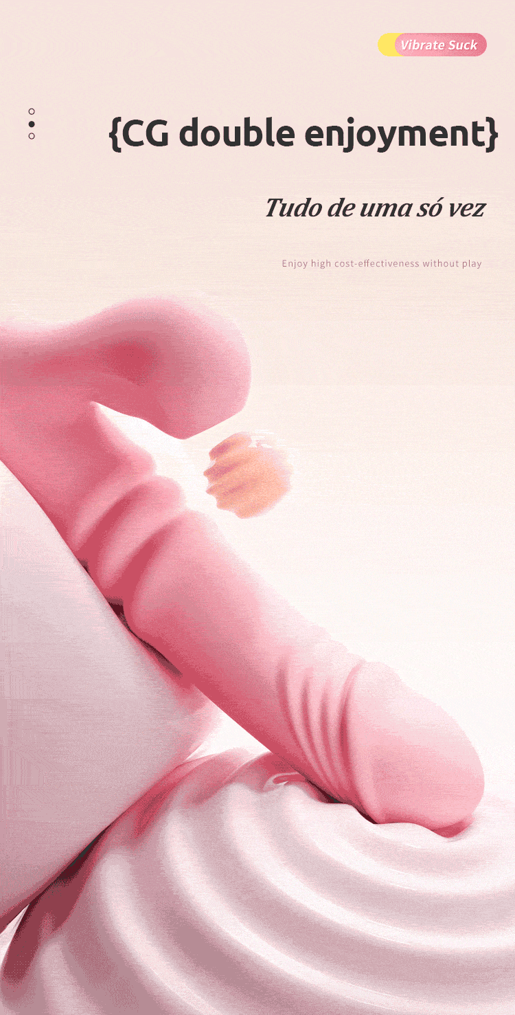 2 IN 1 Suck Vibrator Dildo Telescopic Vibrator Clit Sucking G Spot Stimulation Vibrator Women Sex Toys Adult Products uyo