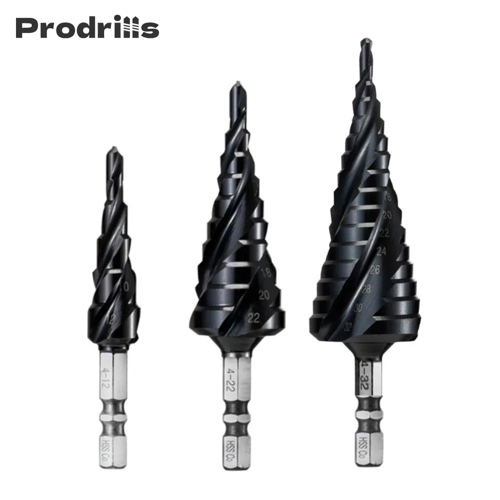 M35 TiAlN ступенчатое сверло с покрытием для нержавеющей стали и твердого металла HSS-Co 3 канавки деревообрабатывающее сверло