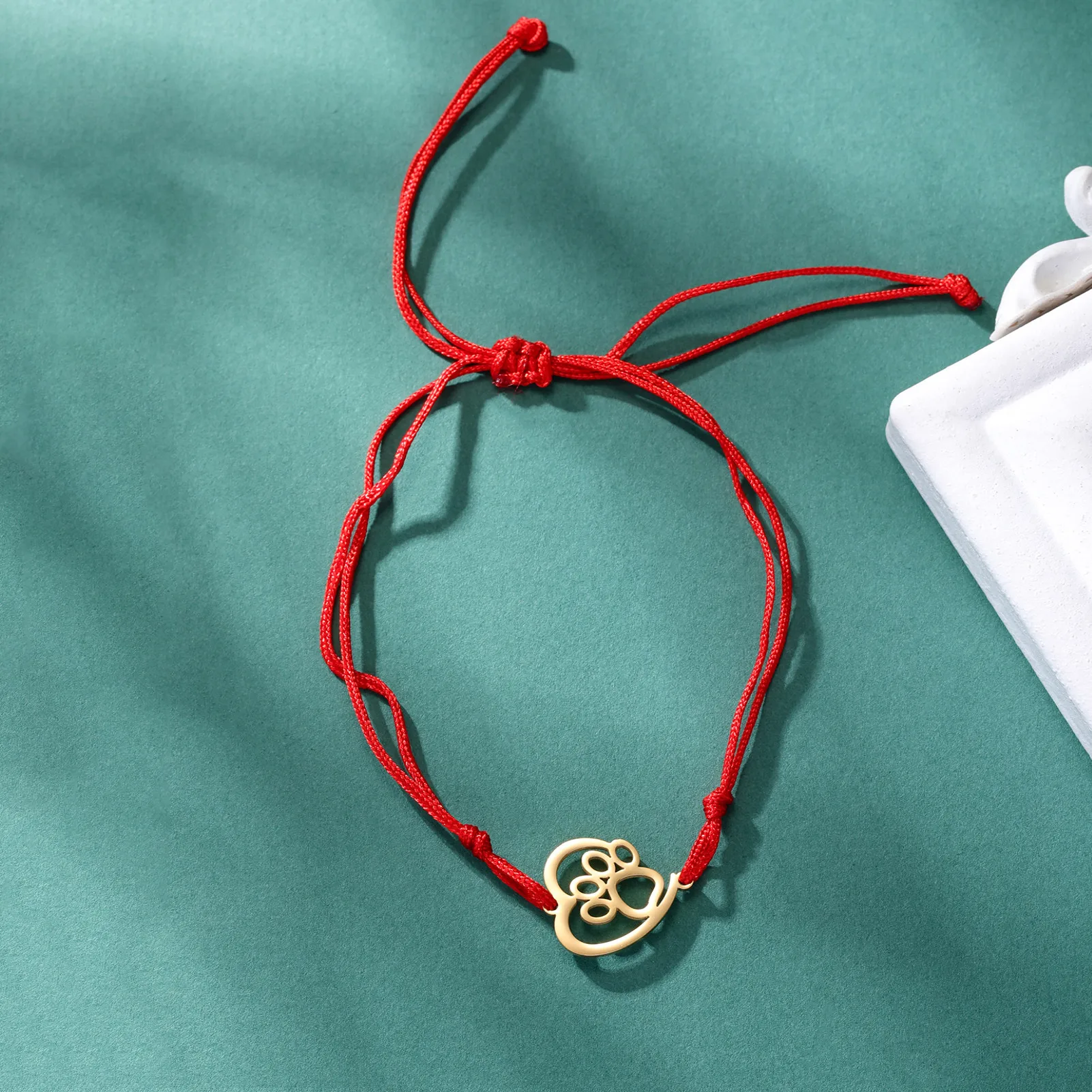 Cute Cat Paw Heart Charm Bracelet for Women & Men of Stainless Steel - PeticaDeals