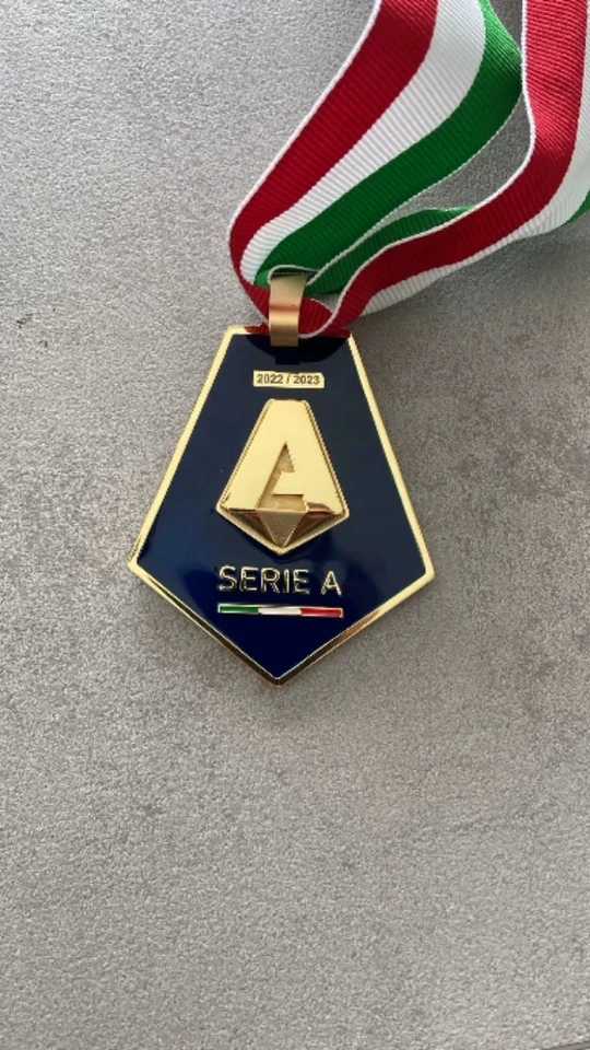 Nuovo Design Stagione 2022/23 Serie A Champions Medal S S C Napoli Champions Medal 2023 Champions League Final Medal