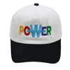 POWER Baseball Cap Embroidery GD Trucker Hat High Quality Retro Double Color Woman Cap Adjustable Buckle Unisex 4