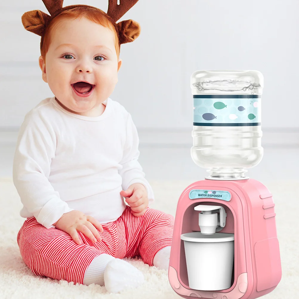 Mini Water Dispenser Cooler for Desk Vanity Toys Girls Little Tiny Bedroom Plastic Small Toddler