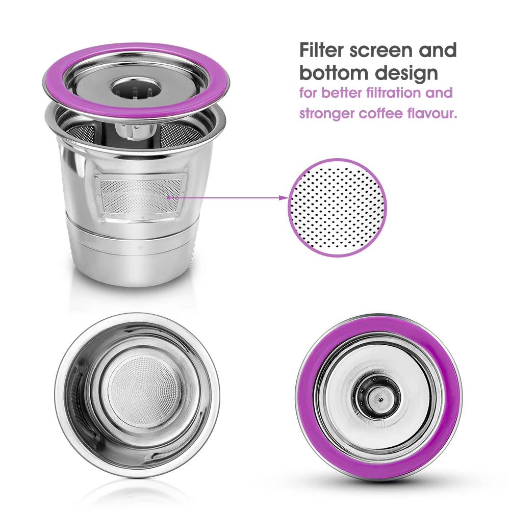 Stainless Steel Reusable K Cups fit Ninja Coffee Maker,Upgrade K Cups Reusable  Coffee Pods Permanent K Cups Coffee Filters - AliExpress