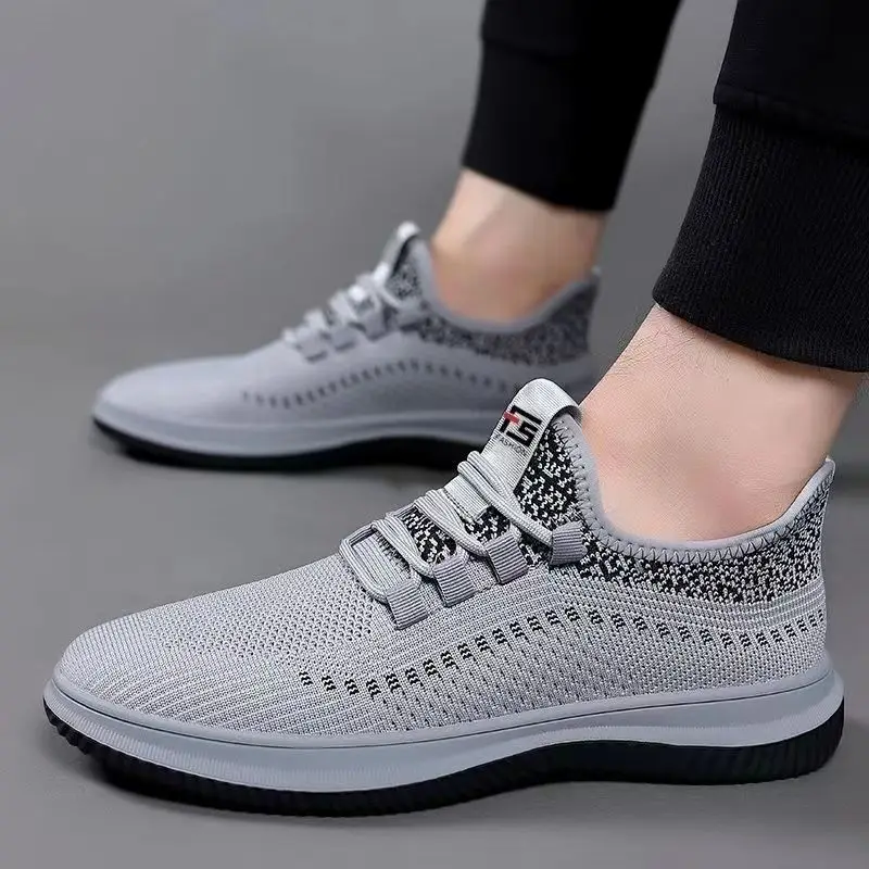 2023 Spring and Summer New Rubber Soft Sole Men's Shoes Breathable Casual Men's Shoes Comfortable All-match Men's Shoes 4