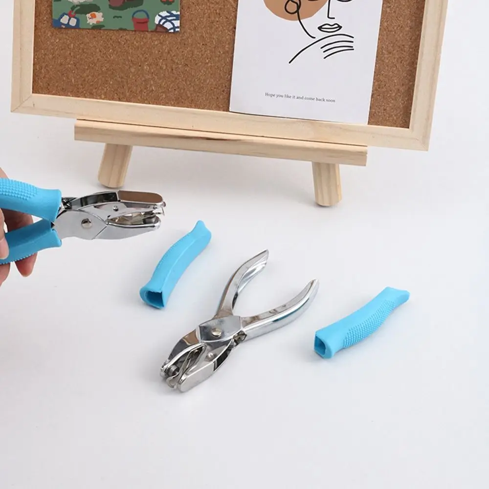 수제 단일 구멍 종이 셰이퍼 커터, 엠보싱 장치, 하트, 원형, 오각형, 삼각형, 사각형, 스크랩북 펀치