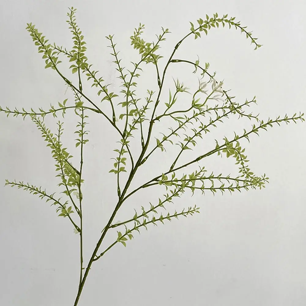 Lush Green Artificial Palm Leaves - Realistic Faux Plants for Home and Garden Decor